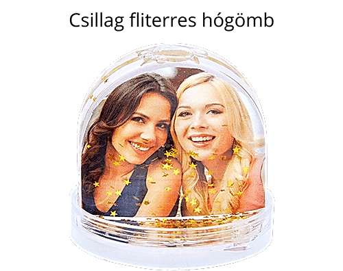 csillag fliterres hógömb