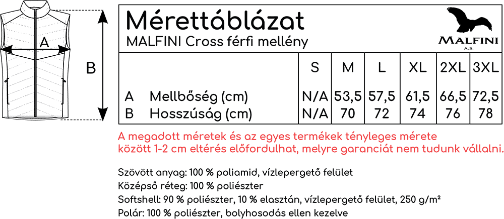 Férfi Malfini Cross mellény