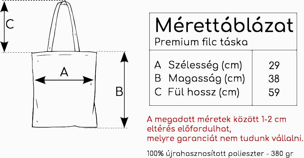 Filc textiltáska